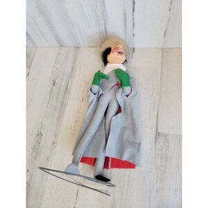 Large Annalee caroler Pilgrim man smile Xmas home decor